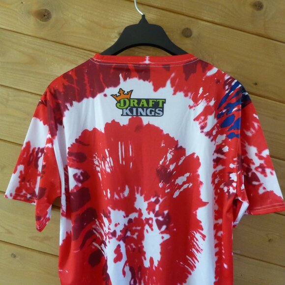 Anaheim Angels Tie Dye Polyester T-shirt By Draft Kings Mens XL New MLB Baseball - Picture 5 of 7